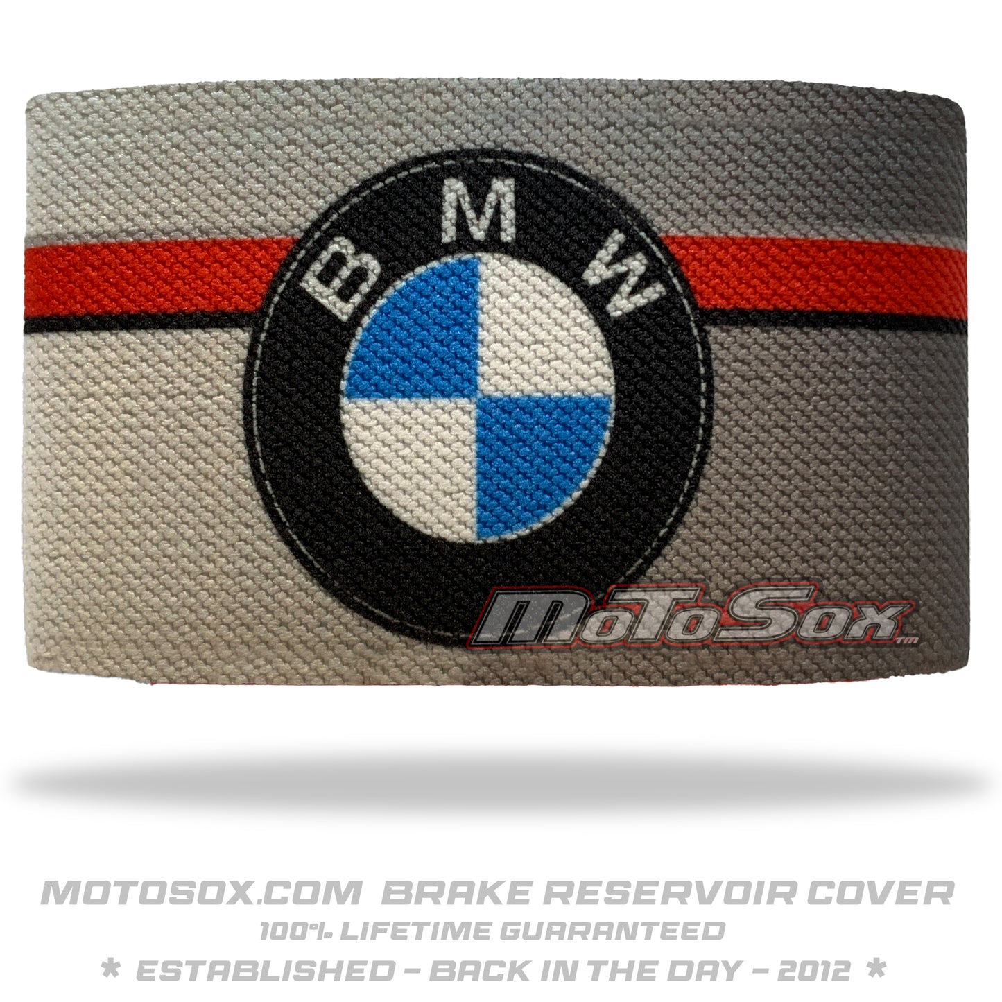 BMW S1000RR Alien Wrap Grey/Red Front Brake Reservoir Sock
