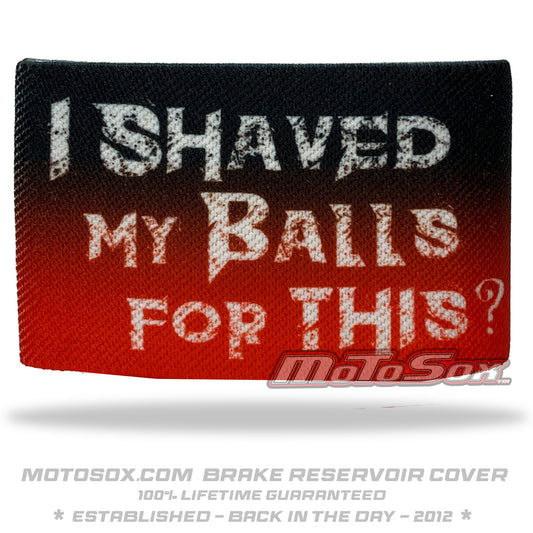 Shaved balls Red Fade Brake reservoir Sock