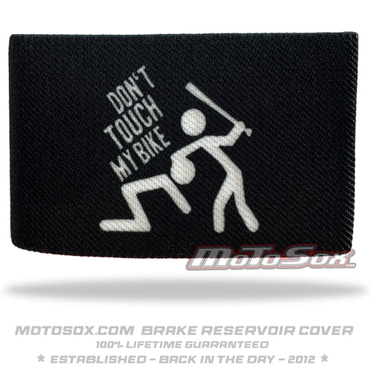 Dont Touch my Bike Brake reservoir Sock Stickfigure