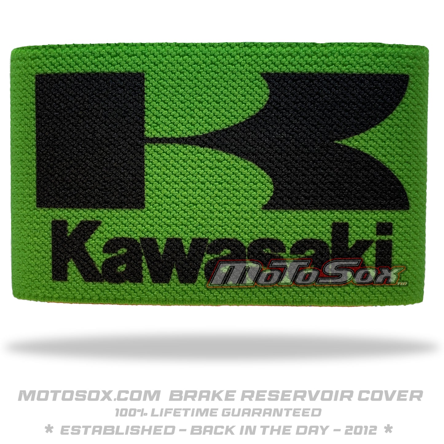 Kawasaki Large Logo Brake reservoir Sock Green MotoSox